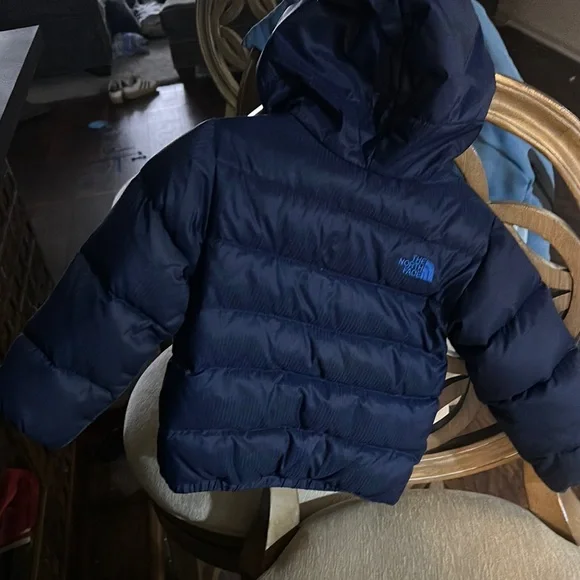The North Face Puffer Jacket Red and Blue Insulated